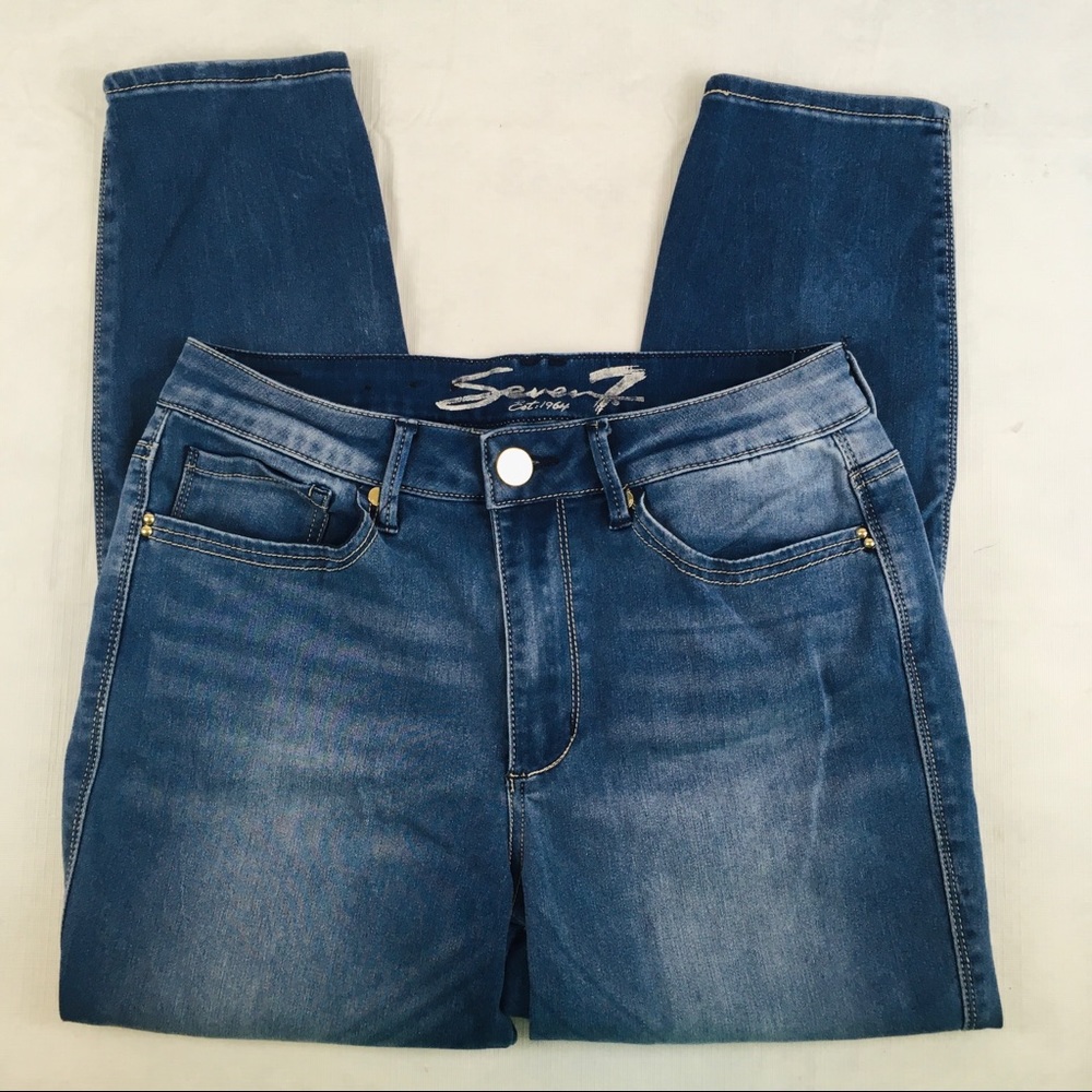 Seven 7 Jeans High Rise Ankle Skinny Women’s Size 10 Waist 28